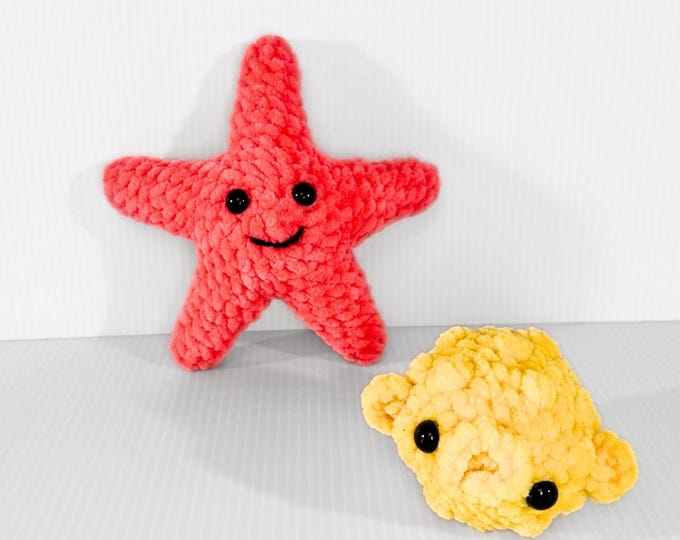 Adorable Crochet Yellow Puffer Fish - Perfect Kids Gift and Ocean Beach Decor