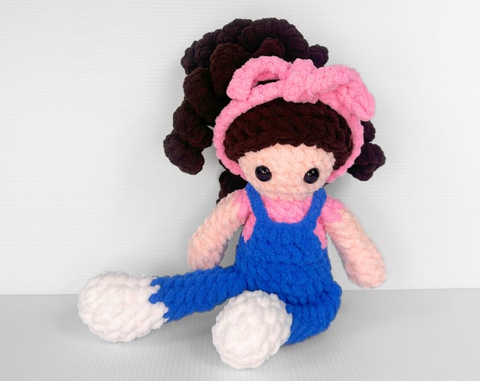 Handmade Crochet Ms. Rachel Doll, a "Songs for Littles" Amigurumi Plushie for Toddlers and Fans
