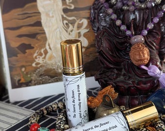 The Sword, The Flower, and a really strong drink - Perfume Fragrance - 10ml Rollerball