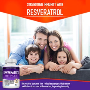 Suplemento de resveratrol 1800 mg para soporte antioxidante y antienvejecimiento imagen 4