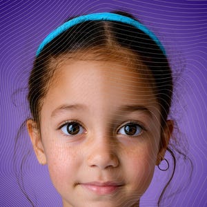 2 Blank Face Painting Template Faces (front + side view) -  GIRL 1