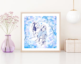 Portait personnalisable d'hiver