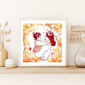 Customizable autumn portrait