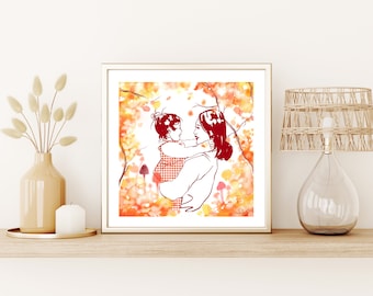 Portrait personnalisable d'automne