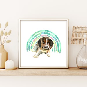 Customizable Animal Portraits - Watercolor style, choice of color