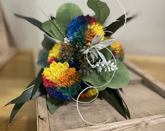 Rainbow Pinwheel Bouquet