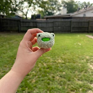 Mini SQUEEZEE Frog | Crochet Stress Ball | Fidget Toy