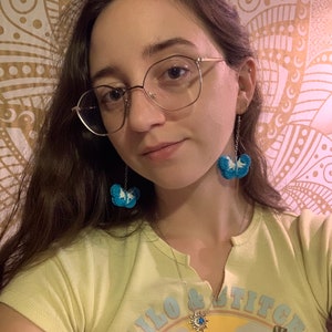 Butterfly Earrings | Crochet Earrings | Dangled Earrings | Handmade Jewelry