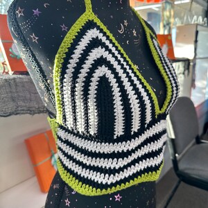 Custom Beetlejuice Top | Crochet Bralette