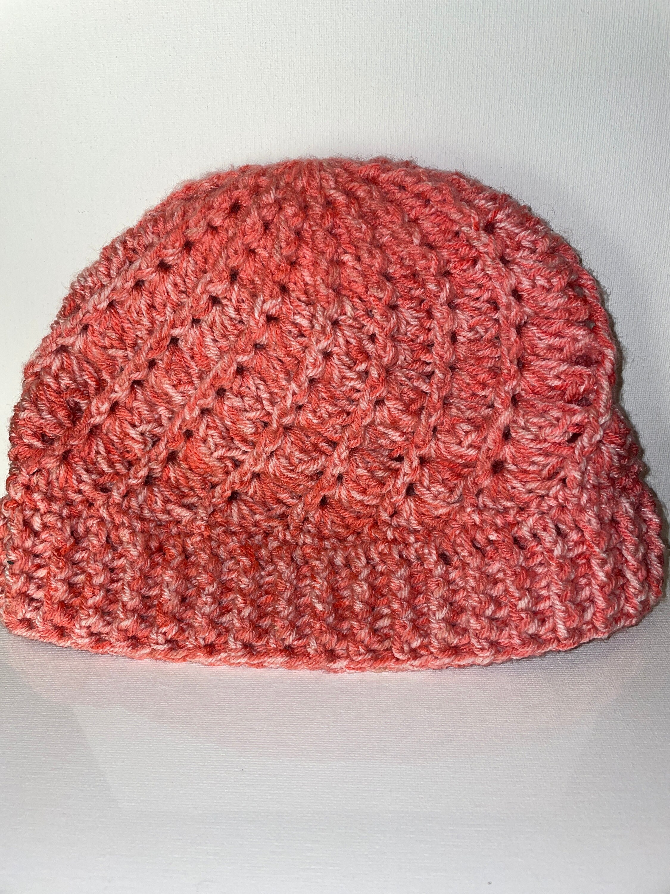 Crochet divine Hat Pink/white | Etsy