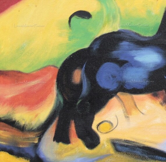 The Blue Horse Famous Classic Custom Wall Art Old Masterpiece Etsy