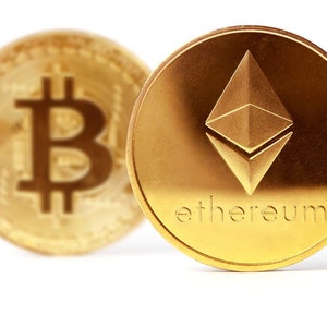 Cryptokens | Gold (1pc) Etherium 2021 Edition (ETH) Crypto Coin | Coin Collecting for Crypto Enthusiasts