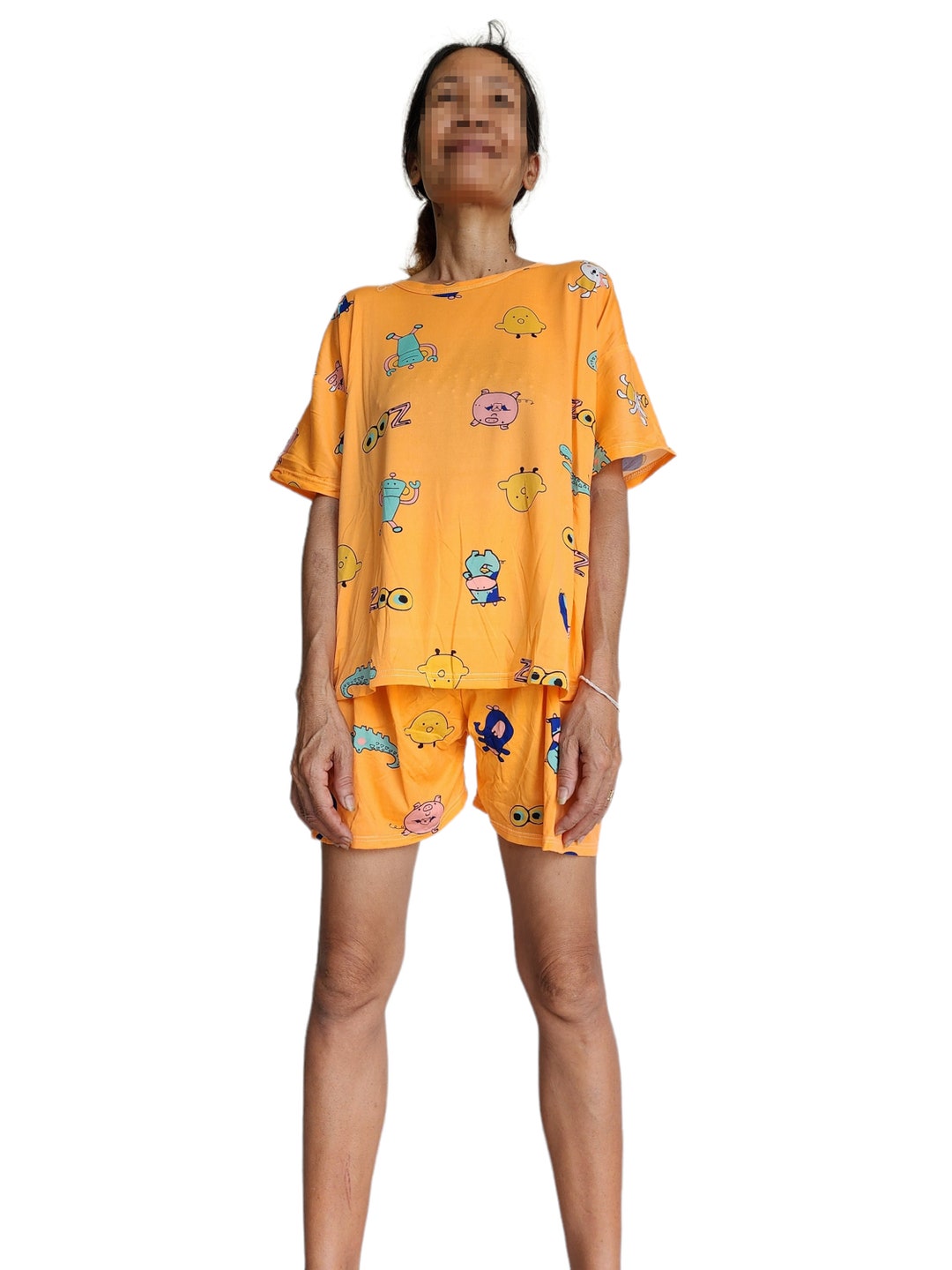 Adult Baby PYJAMA Orange Zoo. Abdl Pyjama Sissy T-shirt Top - Etsy