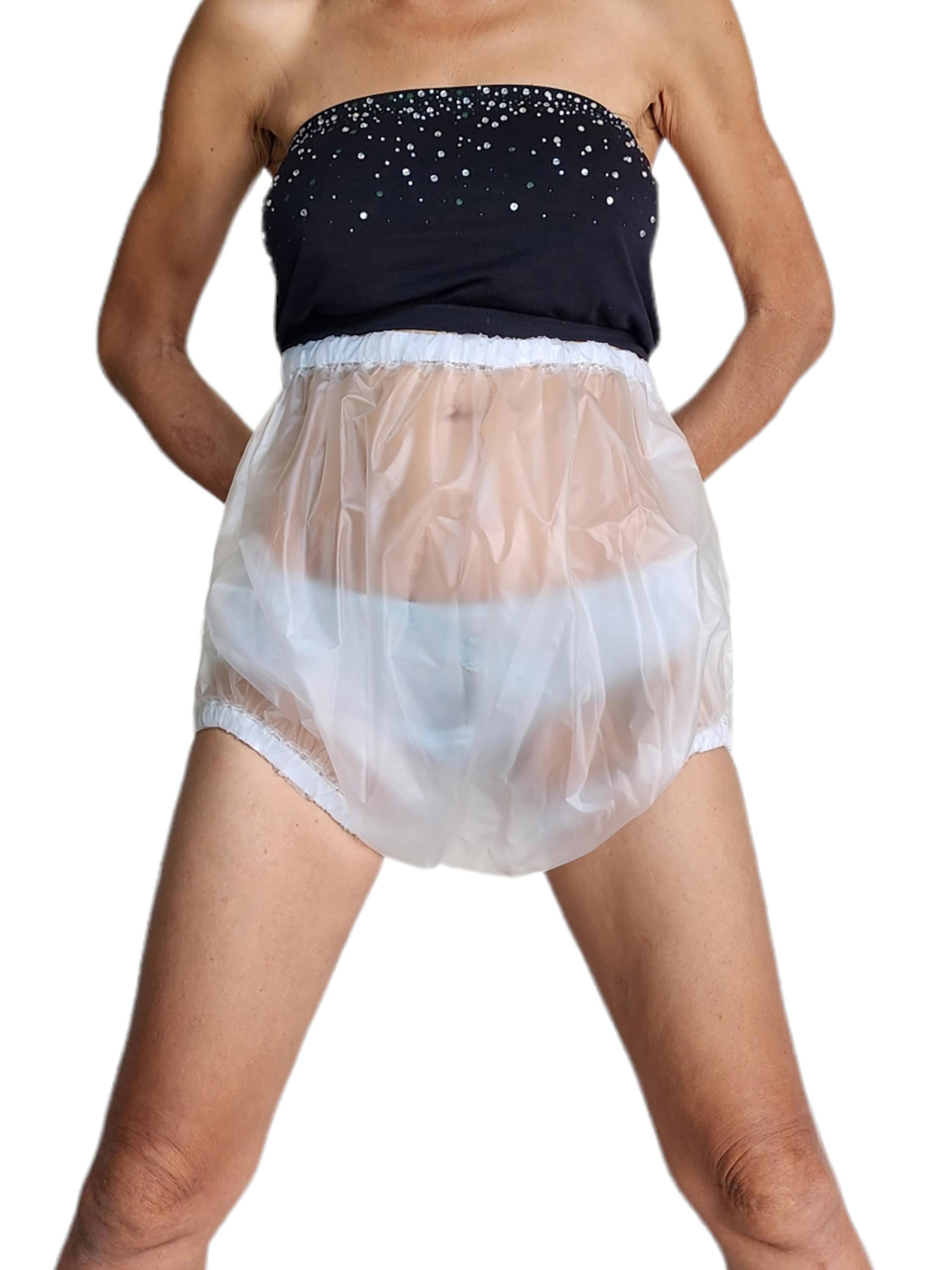 Adult Baby PLASTIC PANTS. Baby Soft Translucent. Comfy, Sissy. Abdl Pvc  Pants. Large Leg. Wide Crotch. Waterproof. Can Make to Order Too. -   Canada
