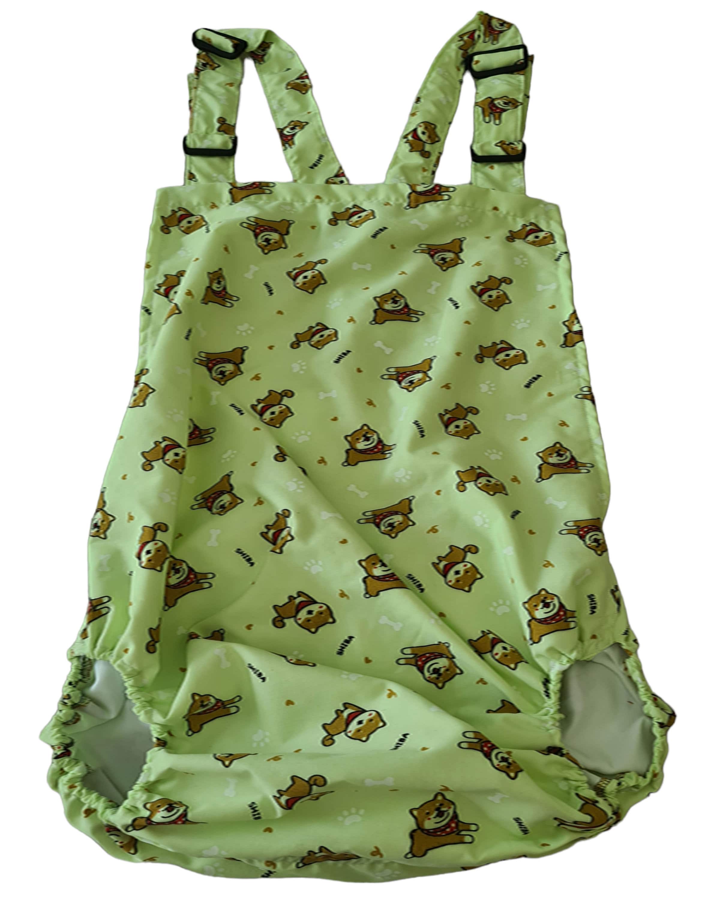 Adult Baby ROMPER. Lime Green Dogs. Abdl Romper, Abdl Sissy, Unisex