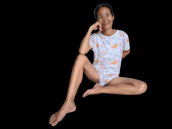 Adult Baby ONESIE Abdl Unisex 4 X Snap Crotch Sissy Pattern Onesie. Wear Over Diapers Plastic Pants. Abdl Onesie Abdl Bodysuit Little Etsy UK