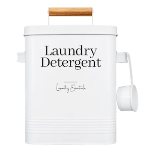 Modern Farmhouse Detergent Holder, Lint Bin, and Dryer Sheet Holder for Laundry Room Decor and Accessories, Gifts for Mom, Gift for Women