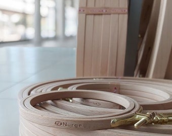 Wood Quilting Hoops, 14" , 16"   Nurge High Quality Wooden Embroidery Hoops, Quilt Hoops Wooden Beech Wood Quilting Ring