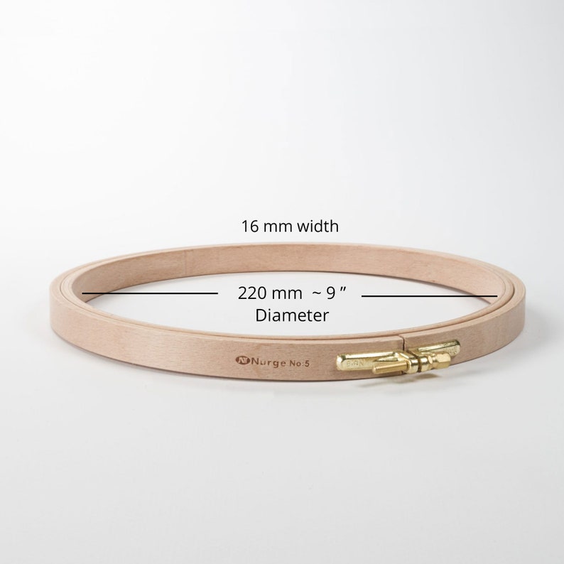 Nurge High Quality Wooden Embroidery Hoops 24 Sizes & 3 Widths Etsy