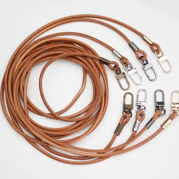 Leather Bag Strap, Shoulder Bag Handles for DIY Purse Making Accessories, DIY Handmade bag making, leather necklace cord
