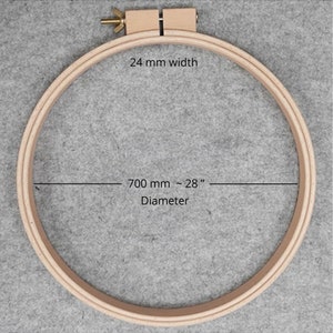 Wood Quilting Hoops,  20&quot; ,  24&quot; , 27.5&quot;  Nurge High Quality Wooden Embroidery Hoops, Quilt Hoops Wooden Beech Wood Quilting Ring