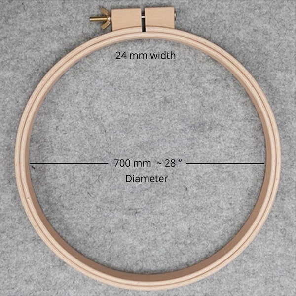 Wood Quilting Hoops, 15", 16", 20", 28" Nurge High Quality Wooden Embroidery Hoops, Quilt Hoops Wooden Beech Wood Quilting Ring