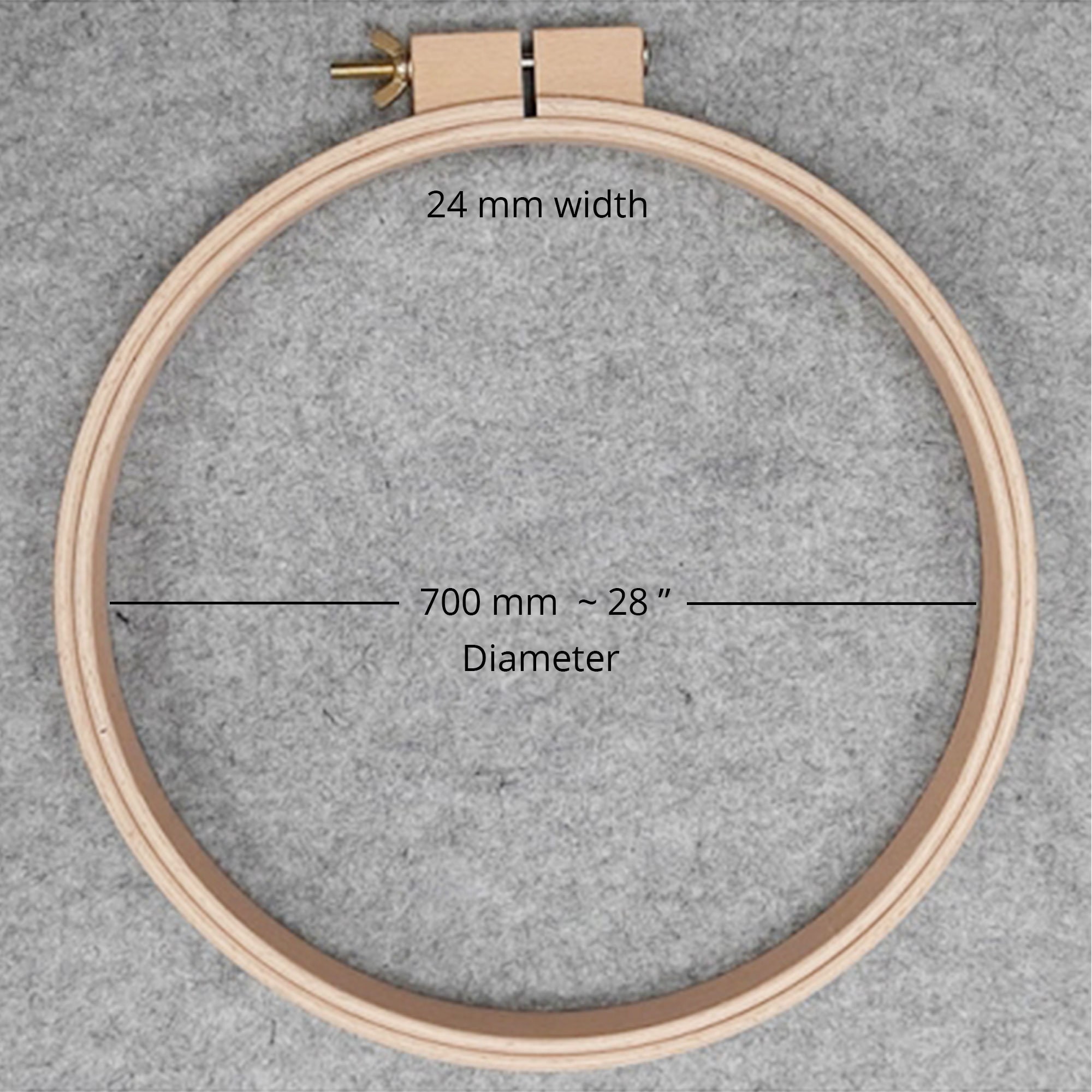 Nurge 4 Inch Diameter -1/2 inch (0.63) Beech Screwed Embroidery Hoop