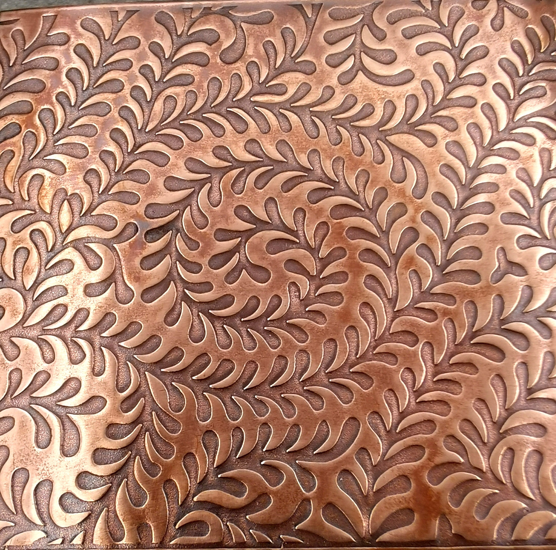 Honeycomb Patterned Copper, Textured Copper, Copper Sheet, Copper Metal,  Rolling Mill Pattern, Rolling Mill