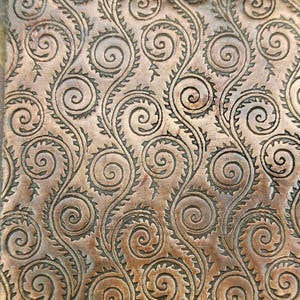 Patterned Copper Sheet for Jewelry Making – FIDDLEHEAD FERNS SMALL