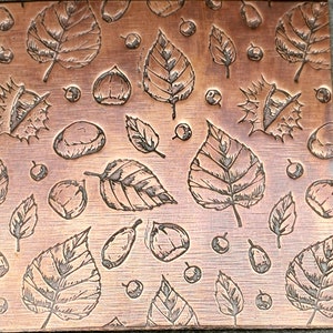 Patterned Copper Sheet for Jewelry Making – AUTUMNAL ASSORTMENT