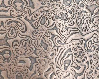 INKBLOT ABSTRACT Pattern Patterned Copper Sheet