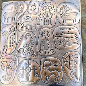 Patterned Copper Sheet for Jewelry Making – ZODIAC RECESSED