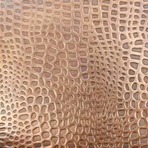 Feuille de cuivre à motif peau de serpent