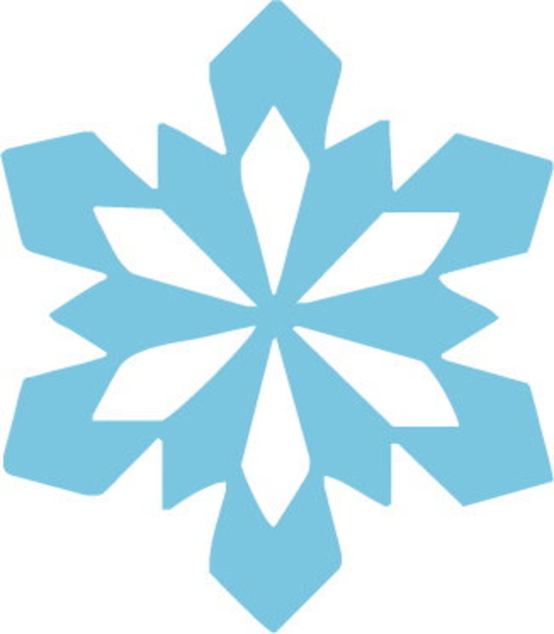 simple snowflake clipart no background