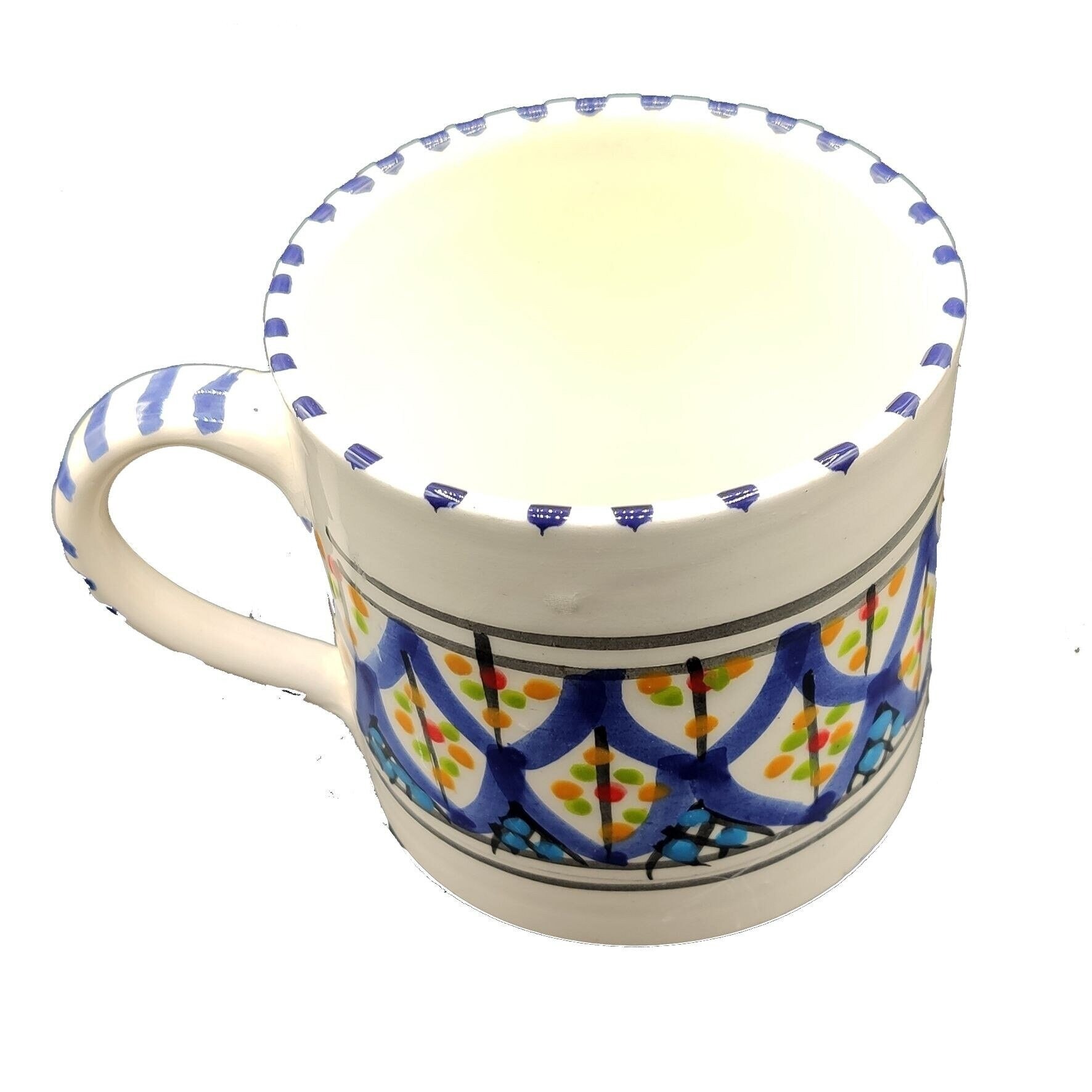 Tasse en Verre et Céramique, Terre Cuite, Ethnique, Marocaine.