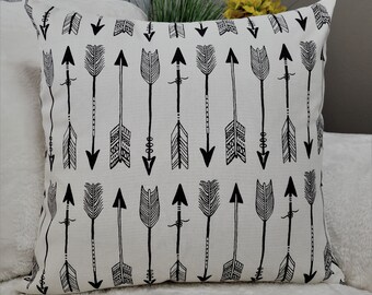 arrow throw pillow