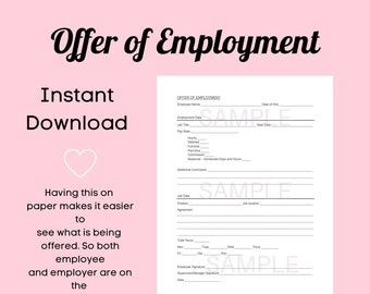 Offer of Employment