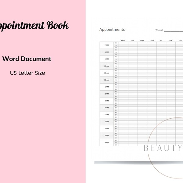 Appointment Book - Etsy