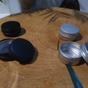 Latas/envases de aluminio para cremas cosméticas, bálsamos labiales, polvos, ceras