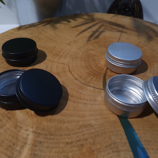 Aluminium tins/containers for cosmetic creams, lip balms, powder, wax