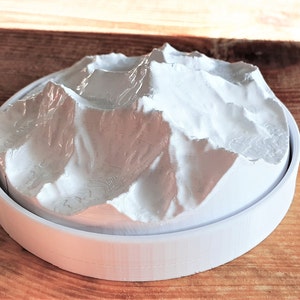 Montagna topografica rotante 3D - Terreni e montagne personalizzati e personalizzati - Cerchio - Monte Everest