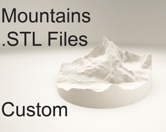 Archivo STL de impresión 3D de modelos de montaña y terreno