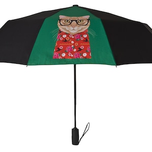 Christmas Gifts Ideas, Cat Mom Gift, Cute Cat Umbrella, Cat Lover, Birthday Gift, Auto Open Close Umbrella, Waterproof Foldable Umbrella