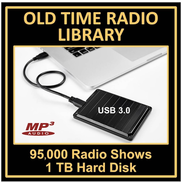 95.000 Old Time Radio Shows auf einer tragbaren 1 TB USB-Festplatte