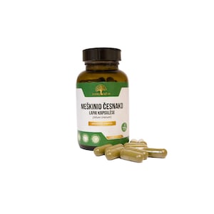 Capsule di aglio orsino biologico: integratore a base di erbe fatto a mano