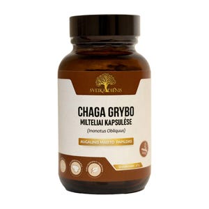 Cápsulas de Cogumelo Chaga: Suplemento Alimentar Natural Artesanal