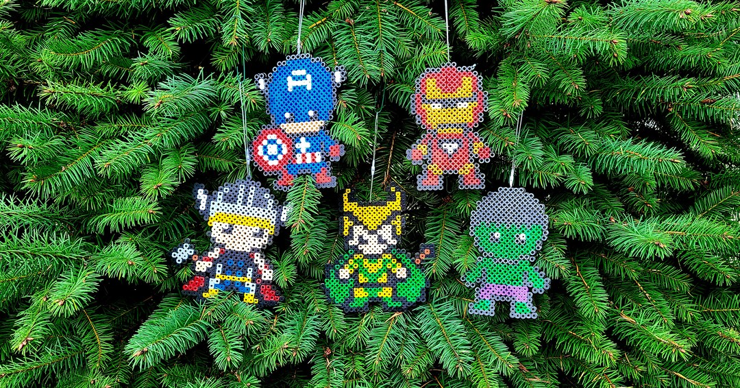 Marvel's Avengers Christmas Tree Ornament Set Etsy