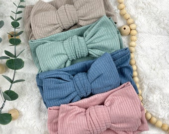 BUNDLE Bandeau avec nœud adorablement doux pour bébé et tout-petit | Parfait pour les nouveau-nés | Cadeau baby shower