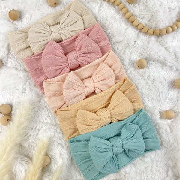 BUNDLE Very Soft And Stretchy Bow Headband For Baby and Toddler| Newborn BabyShower Gift