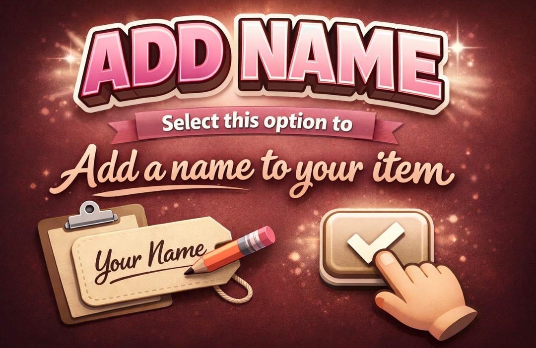 Adding Letters To Names Embroidery ( Add A Name - Names - Words ) - Etsy